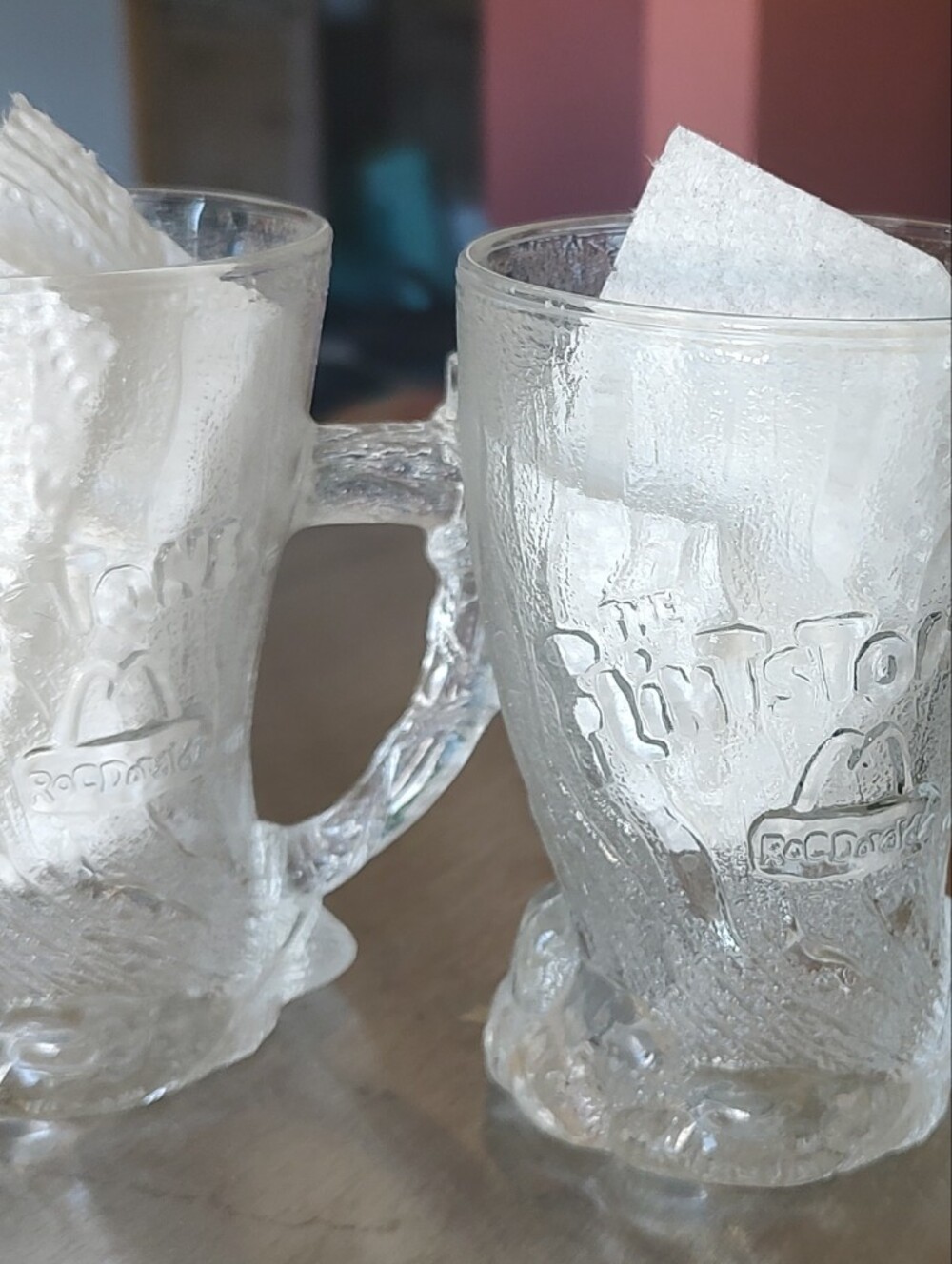 McDonald's FLINSTONE'S Glass mugs